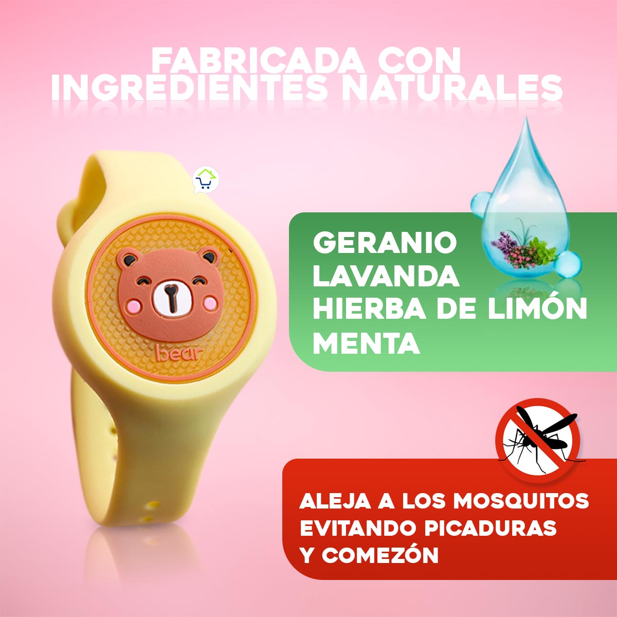 Reloj antimosquitos,🪰 pulsera creativa de silicona repelente👶