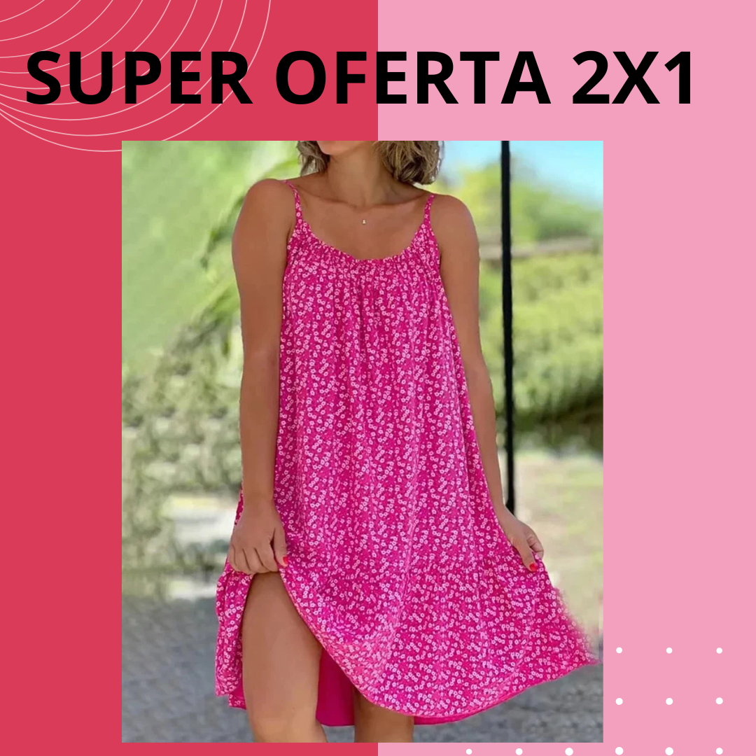 💃CamiBloom - Vestido camisola con estampado floral🌸🌻🪻