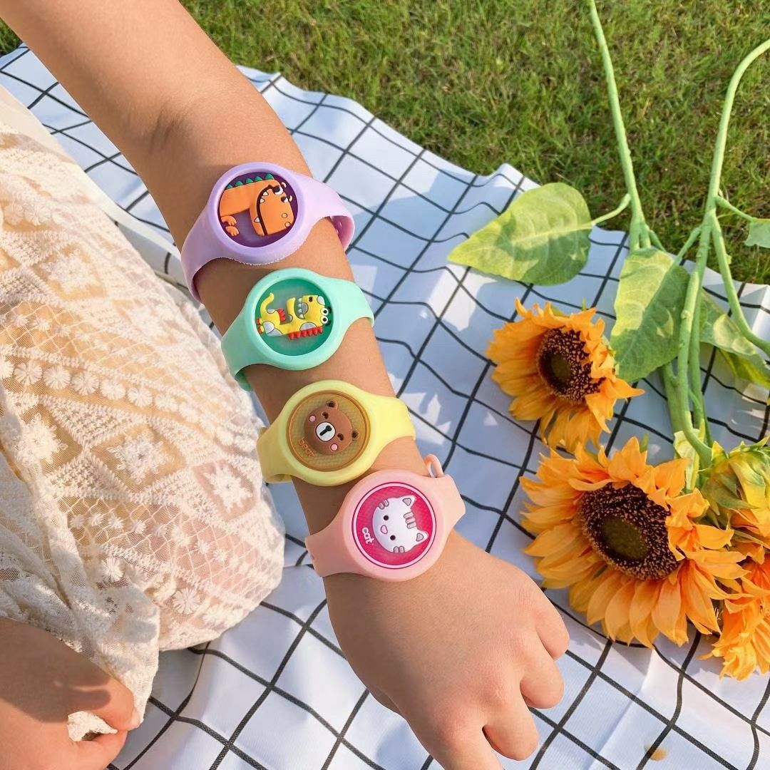 Reloj antimosquitos,🪰 pulsera creativa de silicona repelente👶