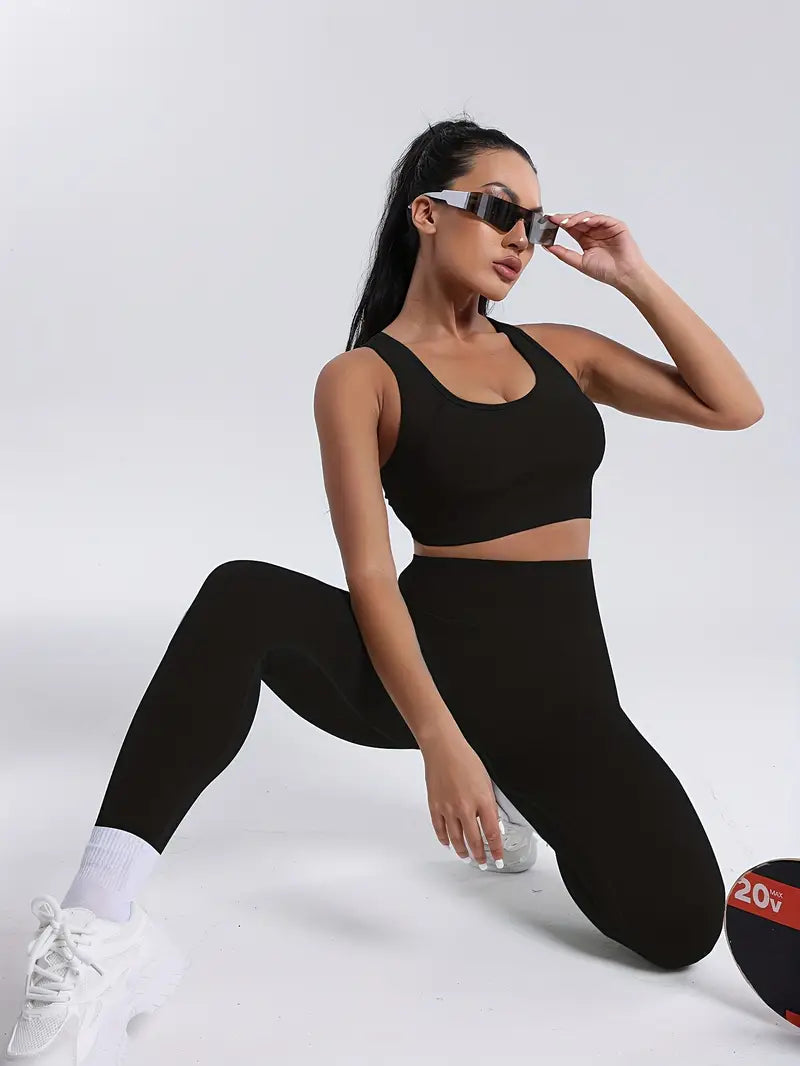 ⛹️♀️Conjunto Deportivo Tiró Alto🥇 Levanta Cola Push Up Butterfly 🎀