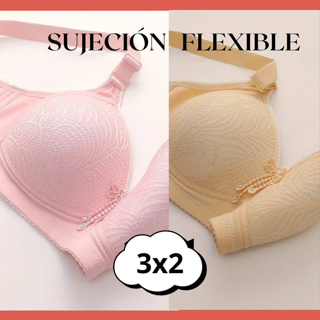 🎀Sujetador sin aros con decoración de borlas sin costuras, push-up cómodo y sexy🥇