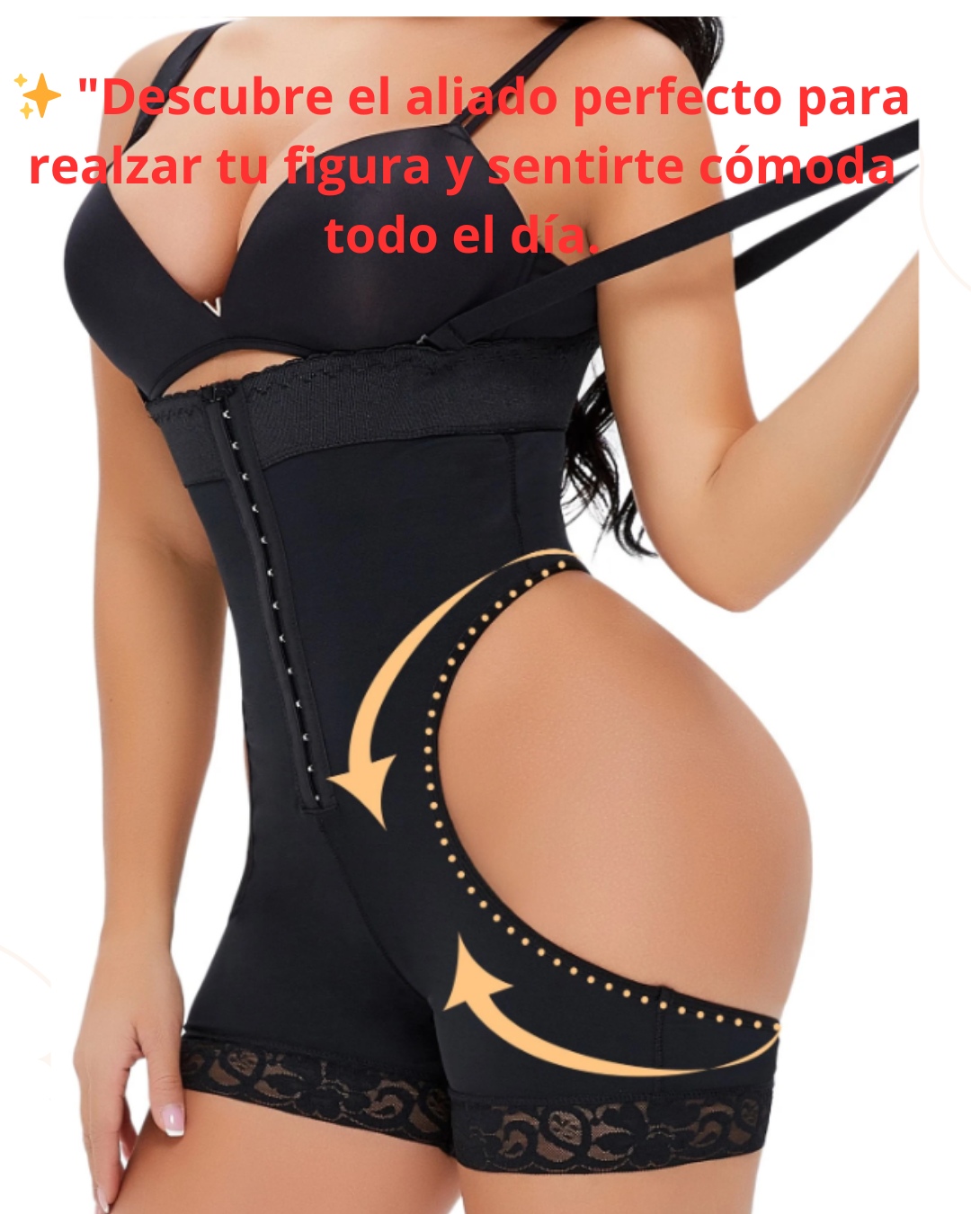 👯‍♀️Faja moldeadora de control🩱abdominal que levanta glúteos y caderas🍑