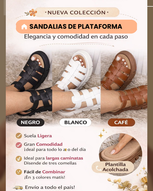 🌹SANDALIAS DE PLATAFORMA CON ESTILO💃