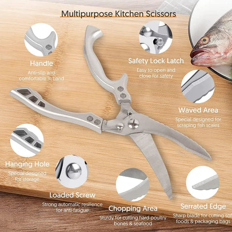 BoneMaster ⭐⭐⭐⭐⭐Tijeras De Cocina Súper Resistentes